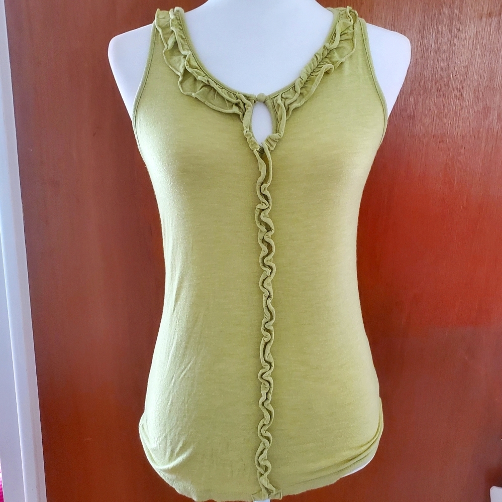 Merona Ruffle Tank Top, Small
